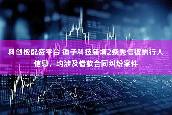 科创板配资平台 锤子科技新增2条失信被执行人信息，均涉及借款合同纠纷案件